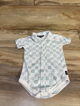 American Hawk Button Up Bodysuit White sz 6/9m