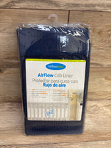 NEW Airflow Baby 14'' Crib Liner Navy