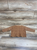 Zara Leopard Print Shirt Brown sz 12-18m