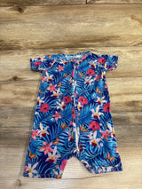 Scainf Bamboo Shortie Romper Sleeper Blue sz 18-24m