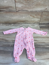 Wonder Nation Heart Sleeper Pink sz Newborn