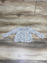 Nicole Miller Floral Shirt White sz 18m