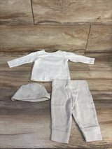 Carter's 2pc Elephant Print Shirt & Bottoms Set White sz 3m