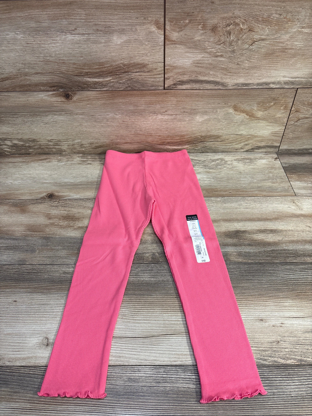 NEW Okie Dokie Ribbed Sea Pink Leggings sz 5T