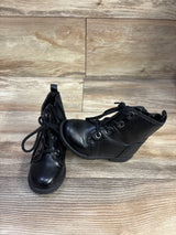 Old Navy Faux-Leather Combat Boots Black sz 6c