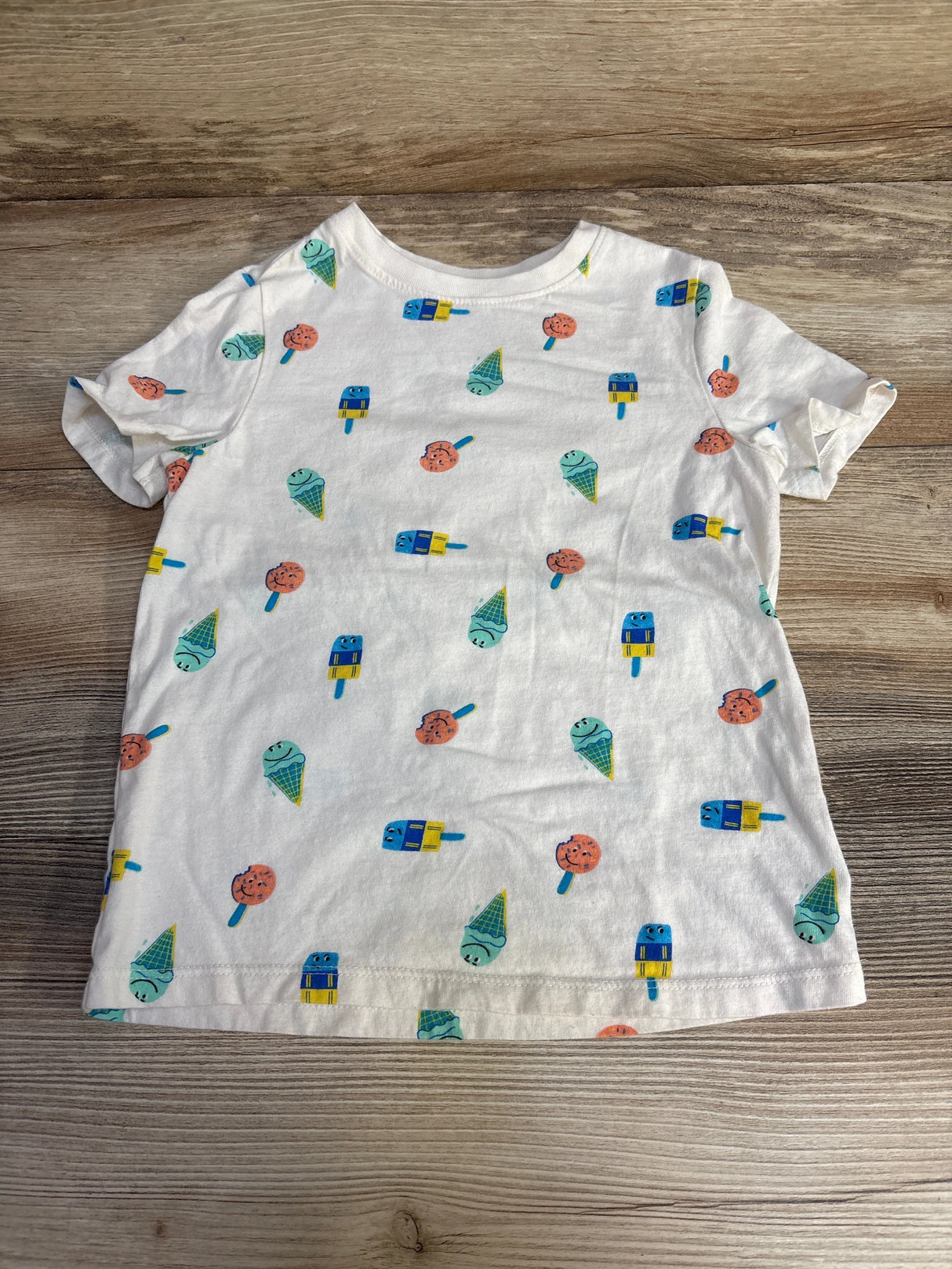 Old Navy Ice Cream Shirt White sz 5T - Me n Mommy To Be