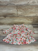 Just Lizzy Floral Long Sleeve Dress White sz 18m
