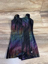 Destira Metallic Leotard Black sz 5T