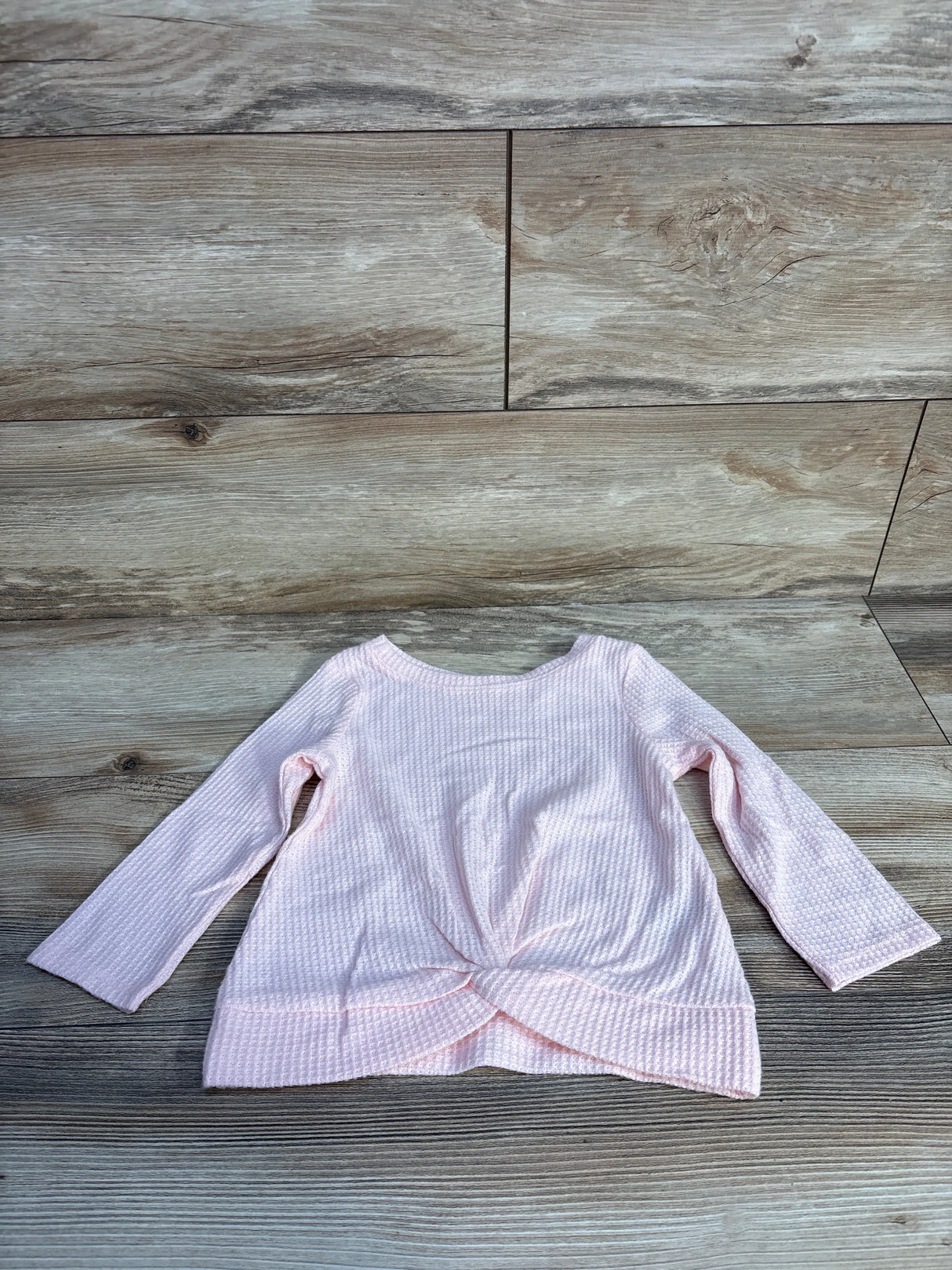 NEW Cat & Jack Waffle Knit Long Sleeve Shirt Pink sz 2T