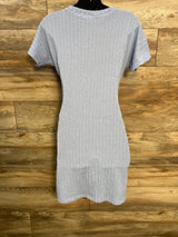 Dulayoo Cable Knit Sweater Dress Purple sz Small
