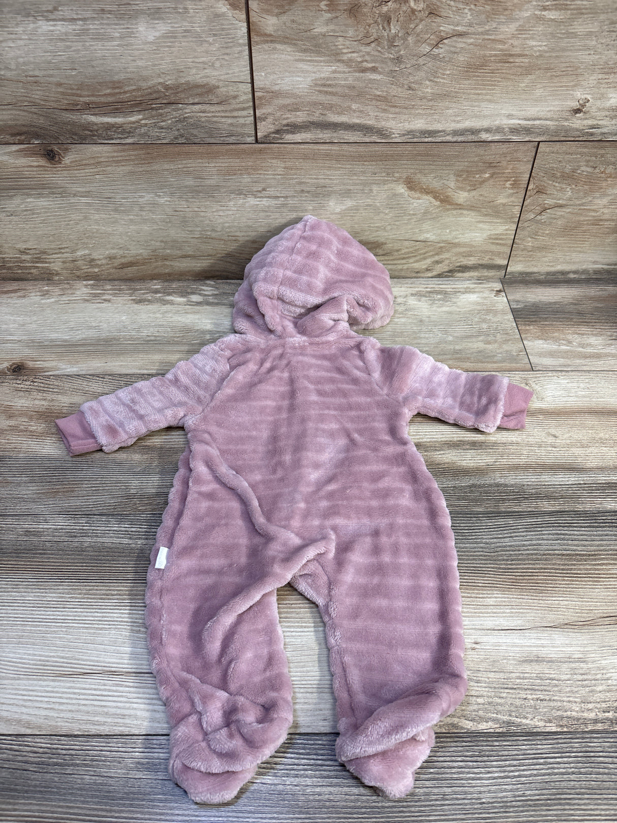 Tahari Plush Hooded Coverall Pink sz 0/3m