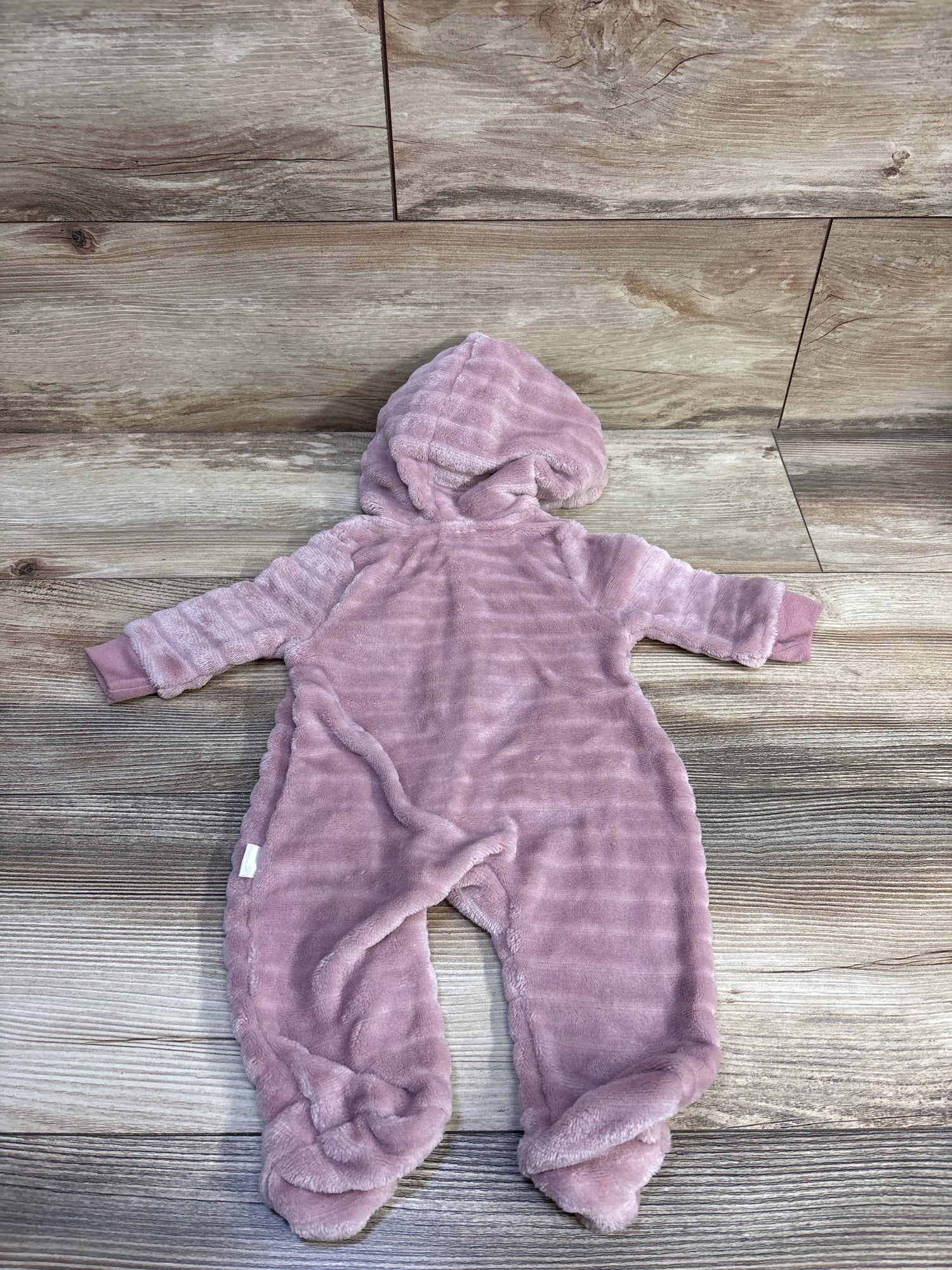 Tahari Plush Hooded Coverall Pink sz 0/3m