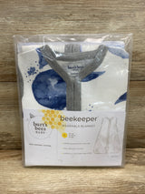 NEW Burt's Bees Baby Hello Moon Beekeeper White sz 12-18m