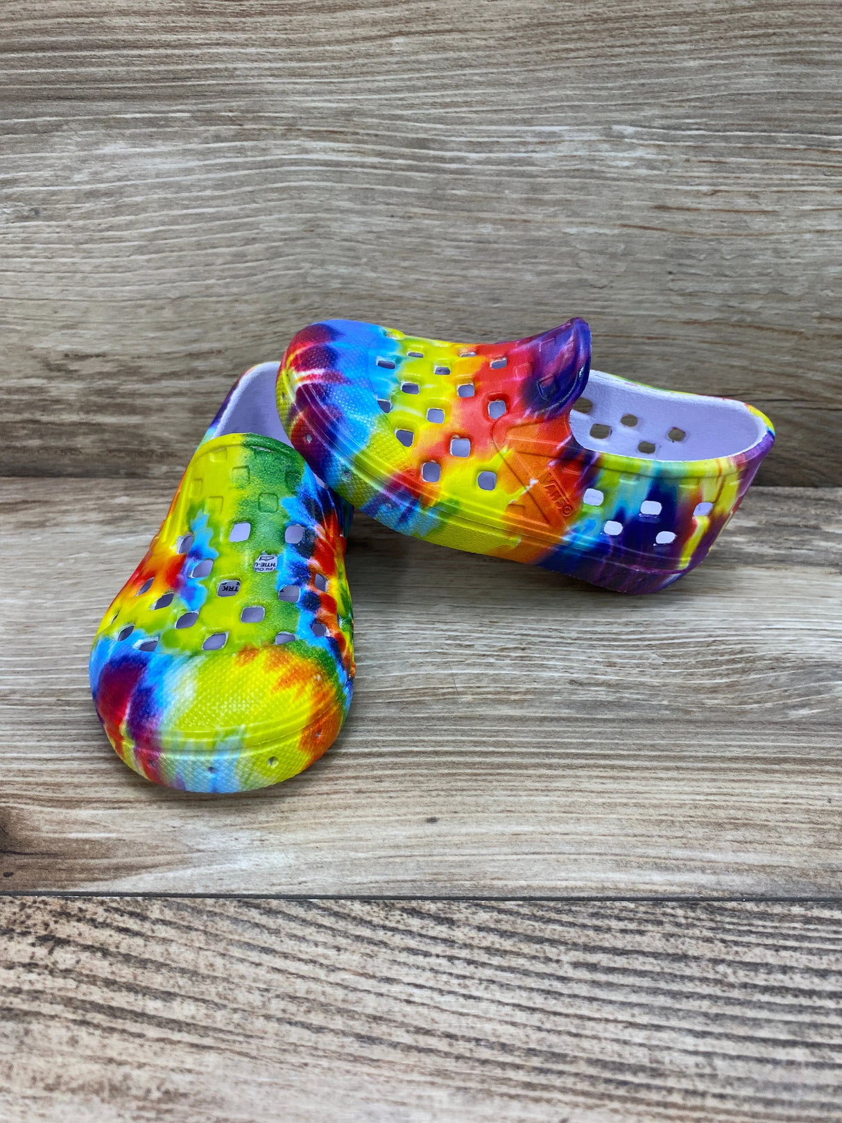 NEW Vans Slip-On TRK Shoes Rainbow sz 5c