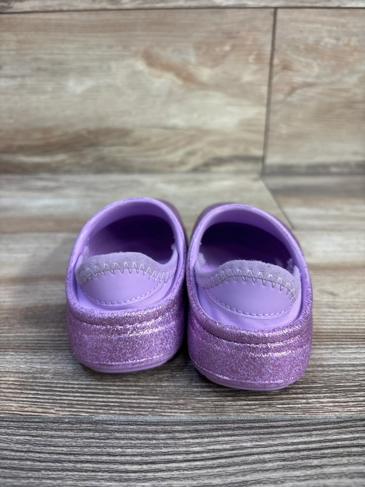 Cat & Jack Rowan Slip-On Clogs Glitter Purple sz 5c