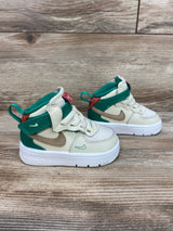 Nike Air Force 1 Mid EasyOn SE GS 'Coconut Milk Stadium Green' Sneakers sz 5c