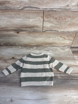 Carter's Striped Knit Sweater Green/Tan sz 12m