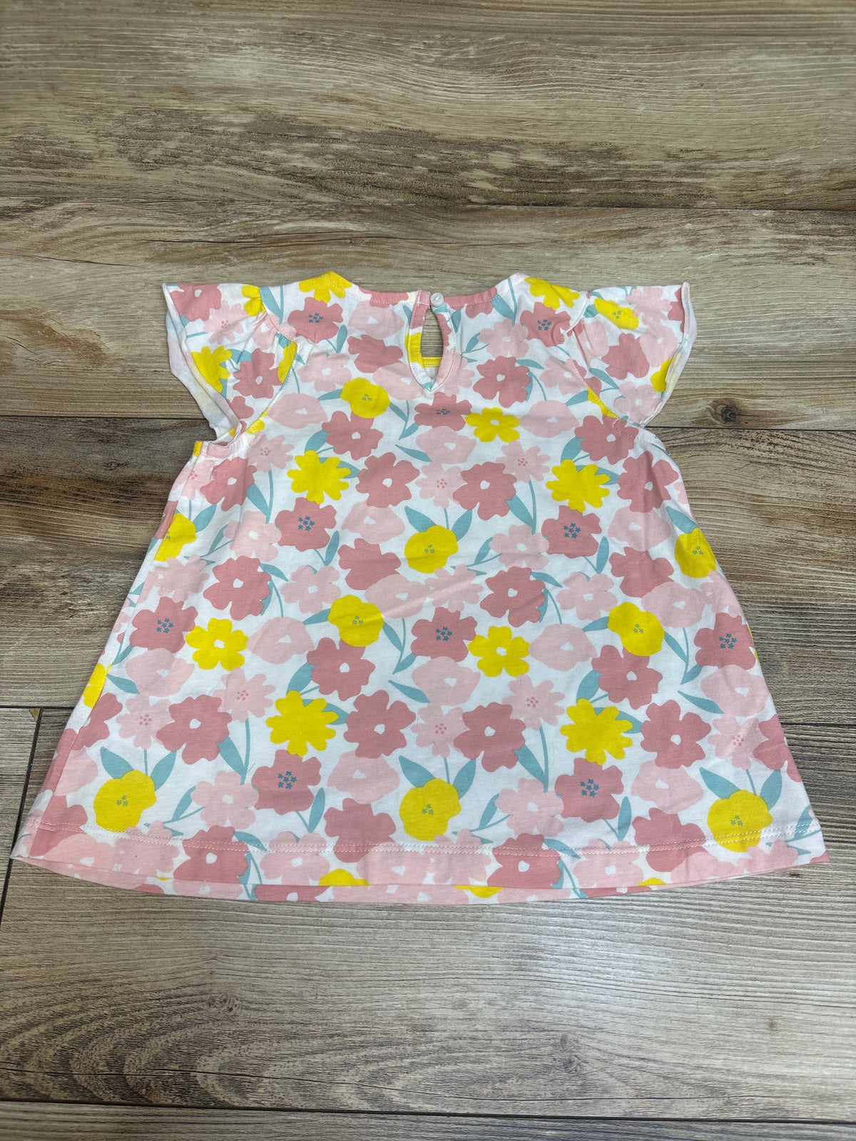 Simple Joys Floral Shirt White sz 4T