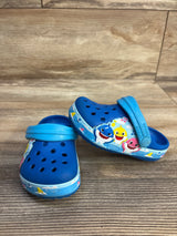 Crocs Fun Lab Baby Shark Band Clog, Blue sz 6c