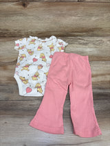 Disney Baby 2pc Winnie The Pooh Bodysuit & Pants Set White sz 3/6m