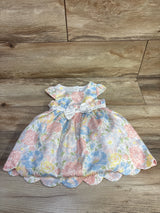 Tahari Sleeveless Floral Dress White sz 18m