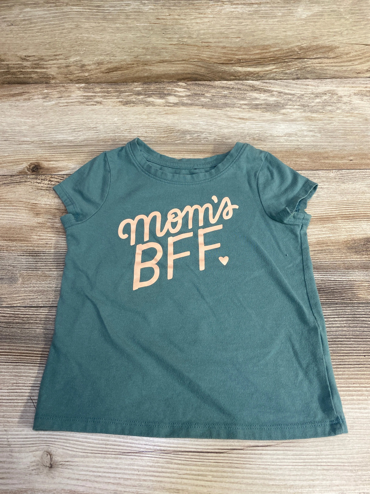 Cat & Jack Mom's BFF Shirt Green sz 3T