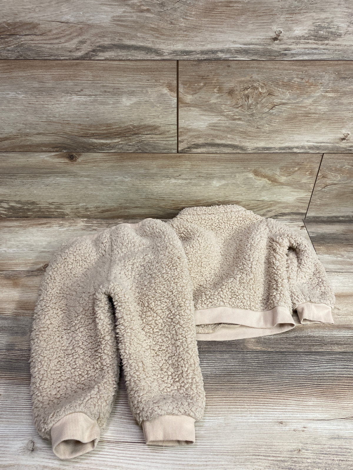 Cozy Cub 2pc Sherpa Half-Zip Jacket & Pants Set Beige sz 12-18m