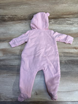 Baby Gap Hooded Logo Coverall in Pure Pink sz up to 7lbs.
