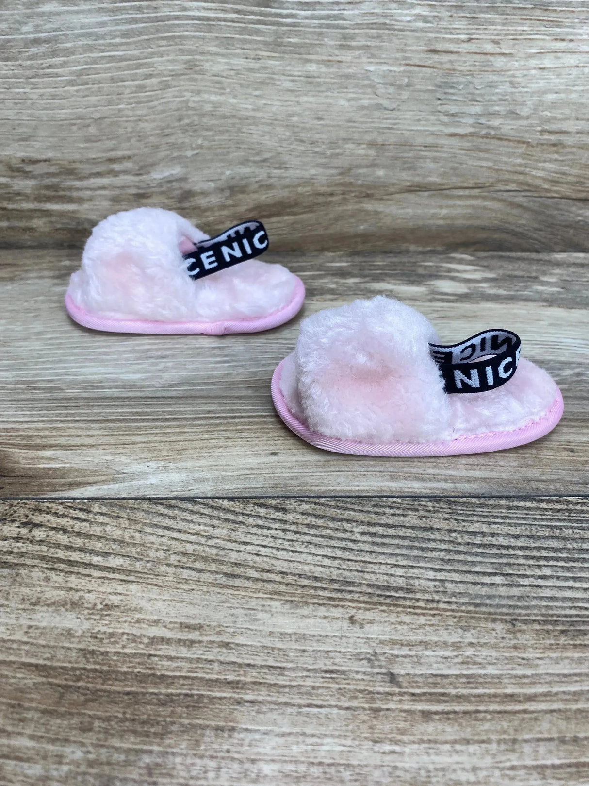 Infant Girls' Faux Fur Slides Pink Sz 1c