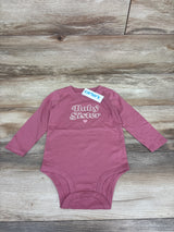 NEW Carter's Baby Sister Long Sleeve Bodysuit Pink sz 18m