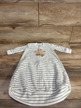 Carter's Giraffe Stiped Fleece Sleep Bag White sz 0-3m