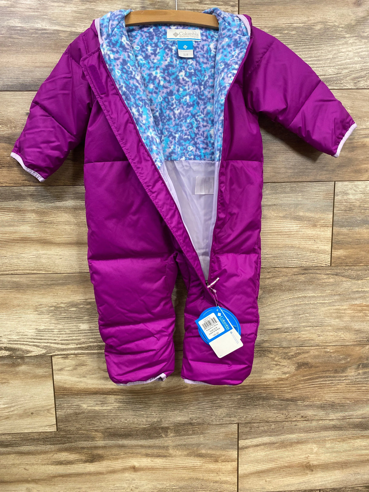 NEW Columbia Snuggly Bunny II Bunting Purple sz 12-18m