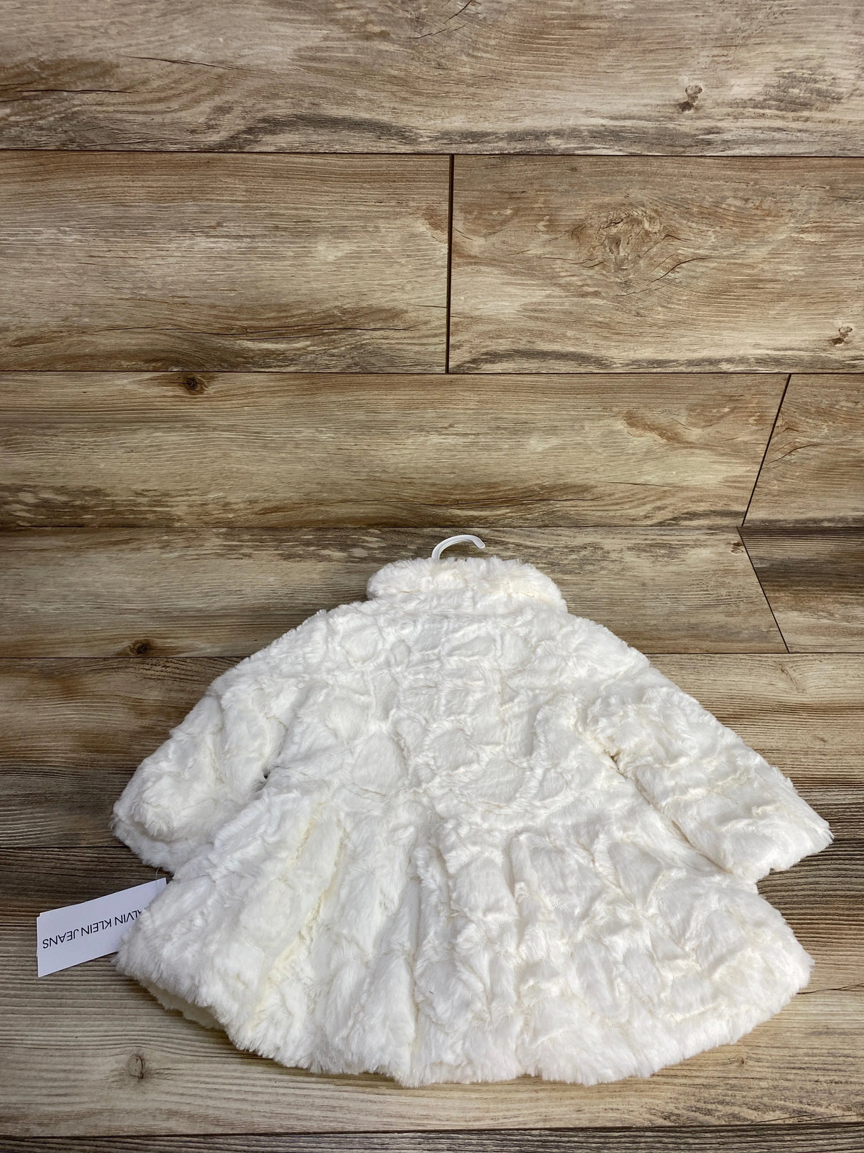 Calvin Klein Jeans Faux Fur Coat White sz 6-9m