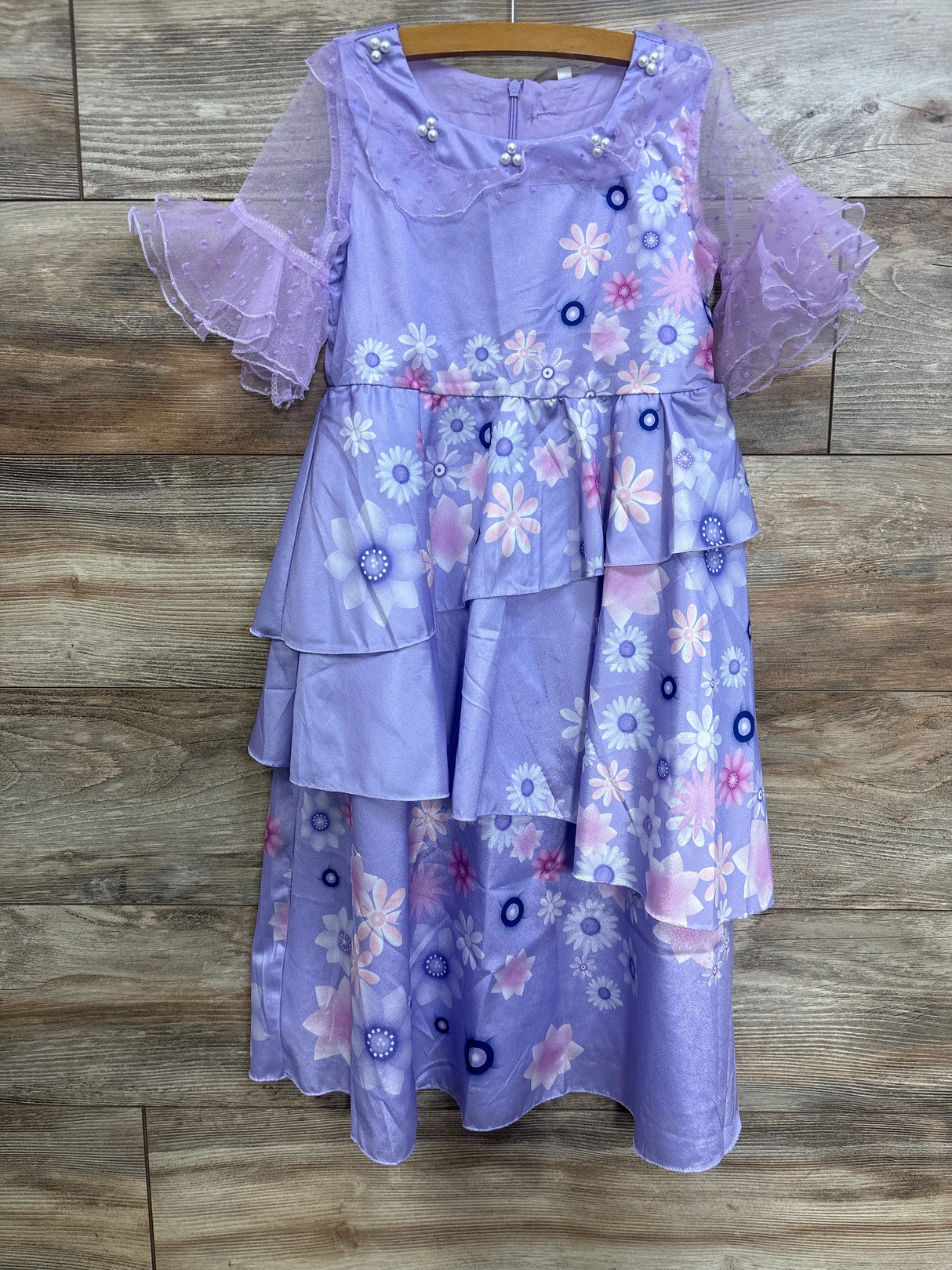 LZH Encanto Mirabel Costume Dress Purple sz 5/6T