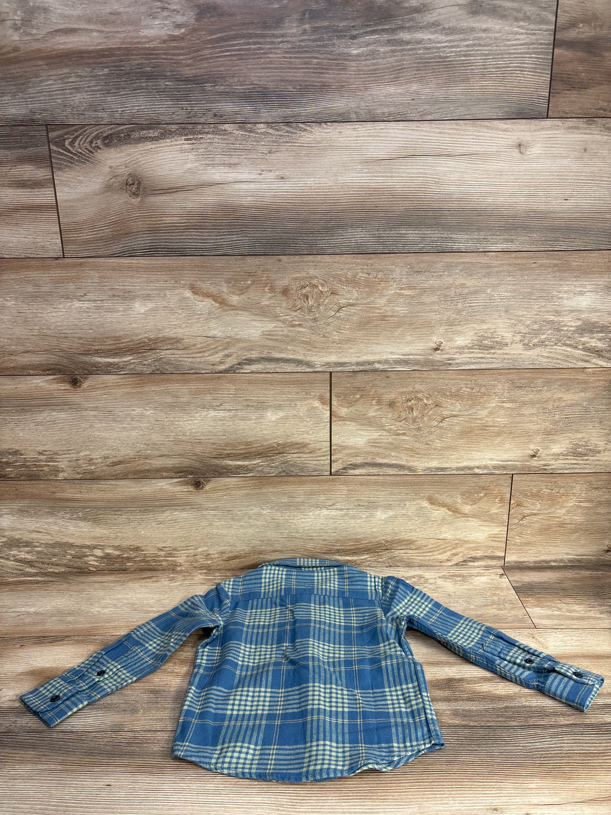 Volcom Long Sleeve Plaid Shirt Blue sz 3T