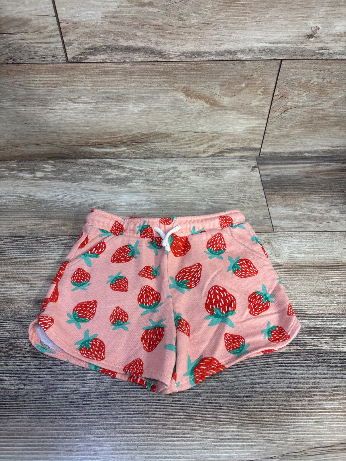 Old Navy Strawberry Drawstring Shorts Pink sz 5T