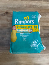 NEW Pampers Swaddlers Diapers, 27ct. Size Preemie