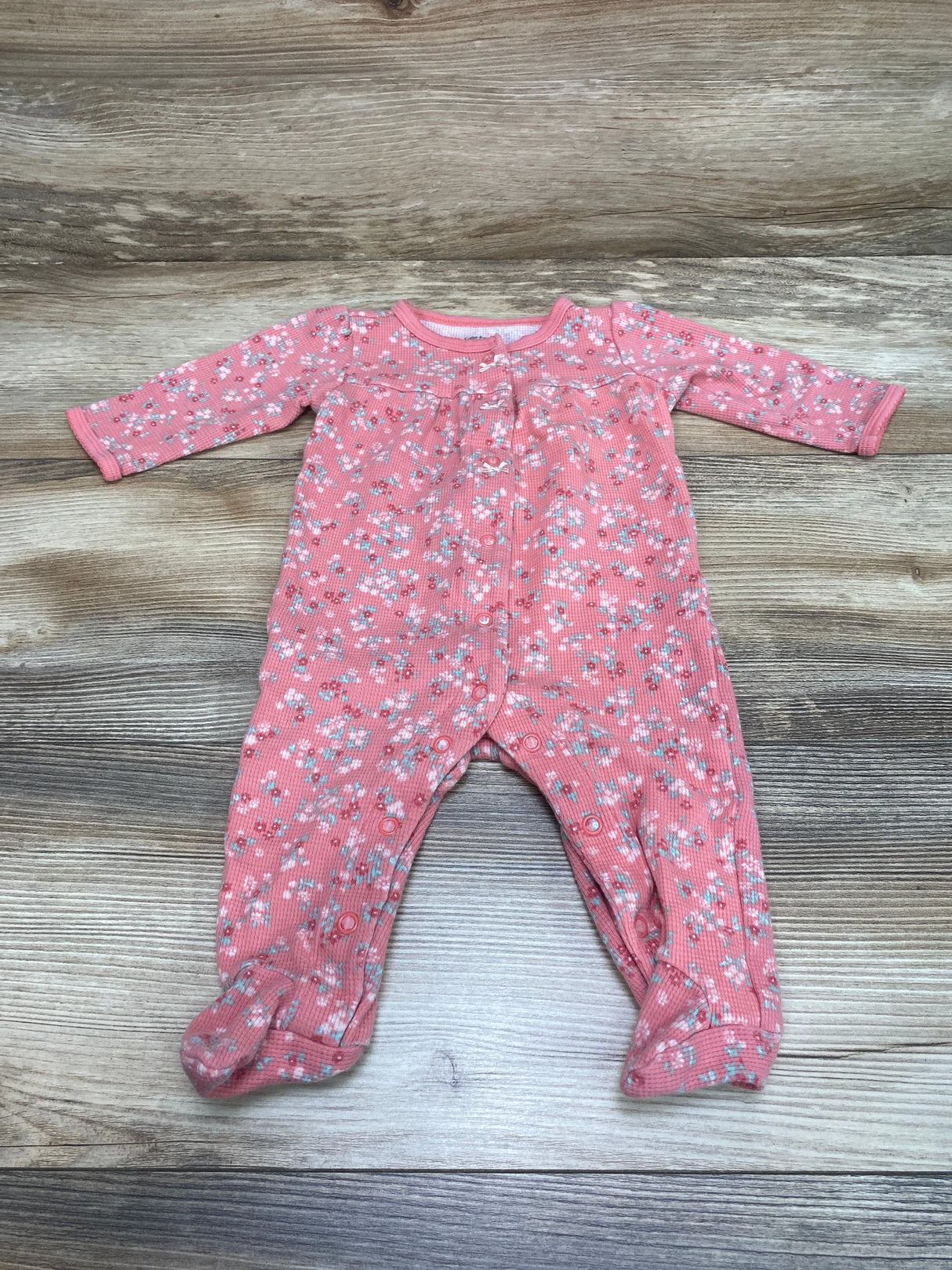 Carter's Floral Sleeper Pink sz 6m