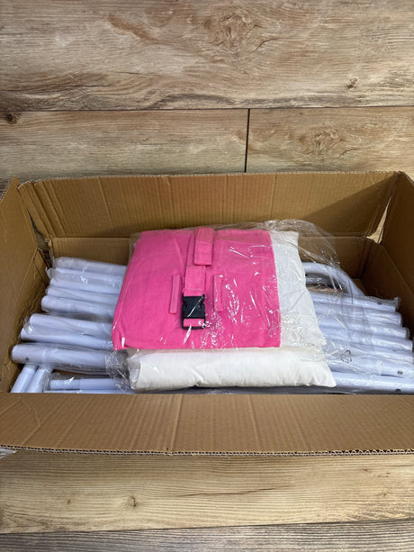 NEW Toddler Swing Set with Canvas Cushion Seat, Pink - Me n Mommy To Be
