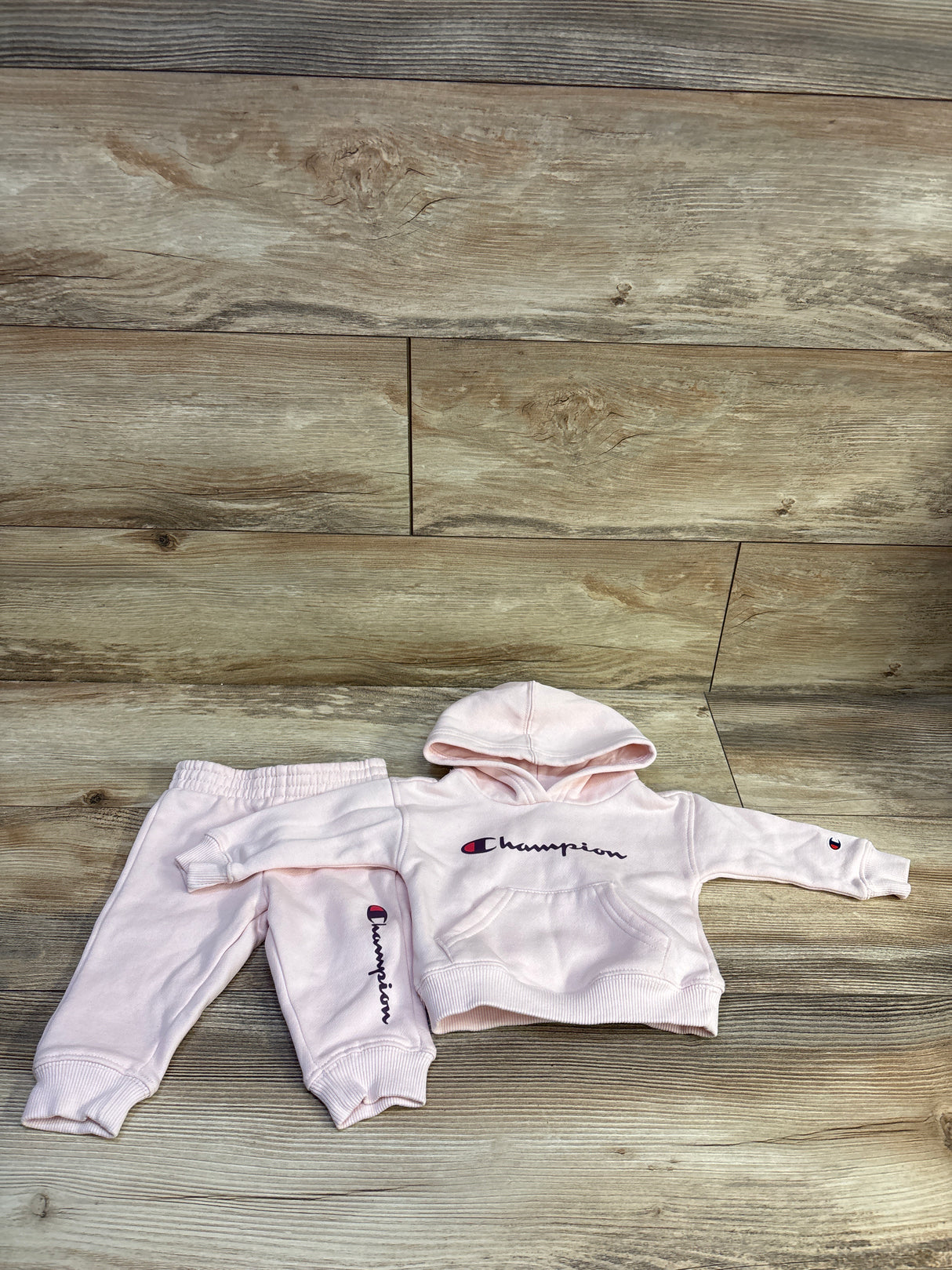 Champion 2pc Pullover Hoodie & Joggers Set Pink sz 6/9m