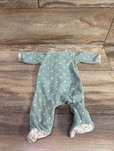 Carter's Blanket Sleeper Green sz Preemie