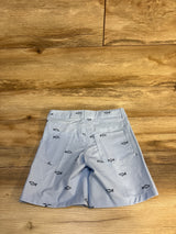 NEW Cat & Jack Shark Print Flat Front Shorts Light Blue sz 5T