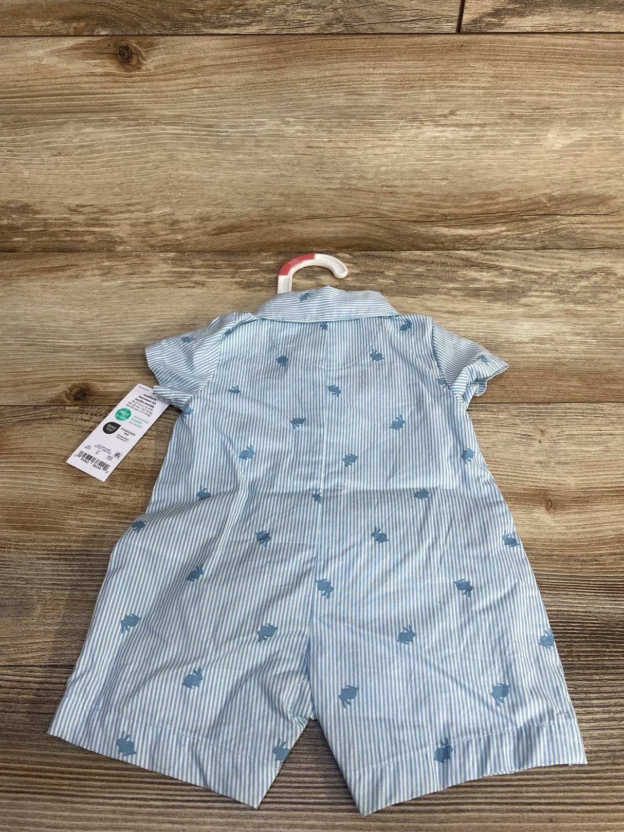 NEW Just One You Bunny Print Romper Blue sz Newborn