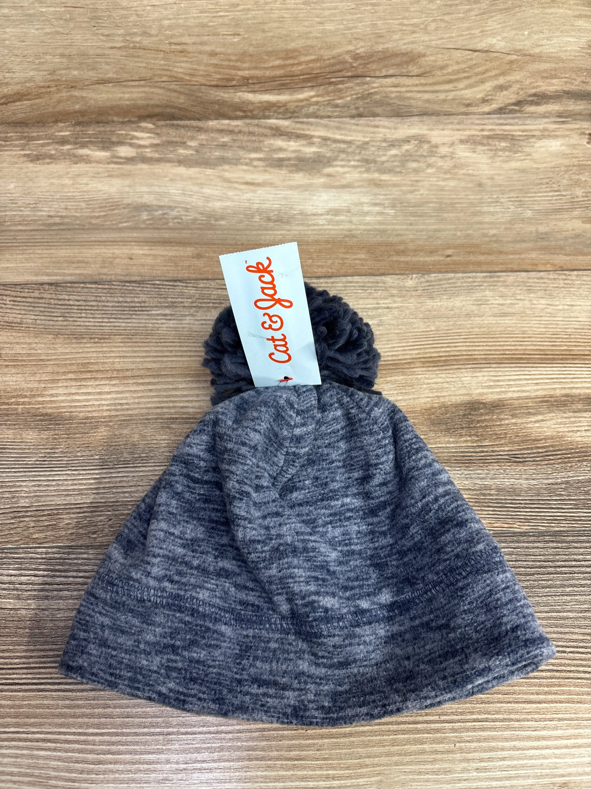 NEW Cat & Jack Fleece Pom Pom Beanie Blue sz 2T-5T
