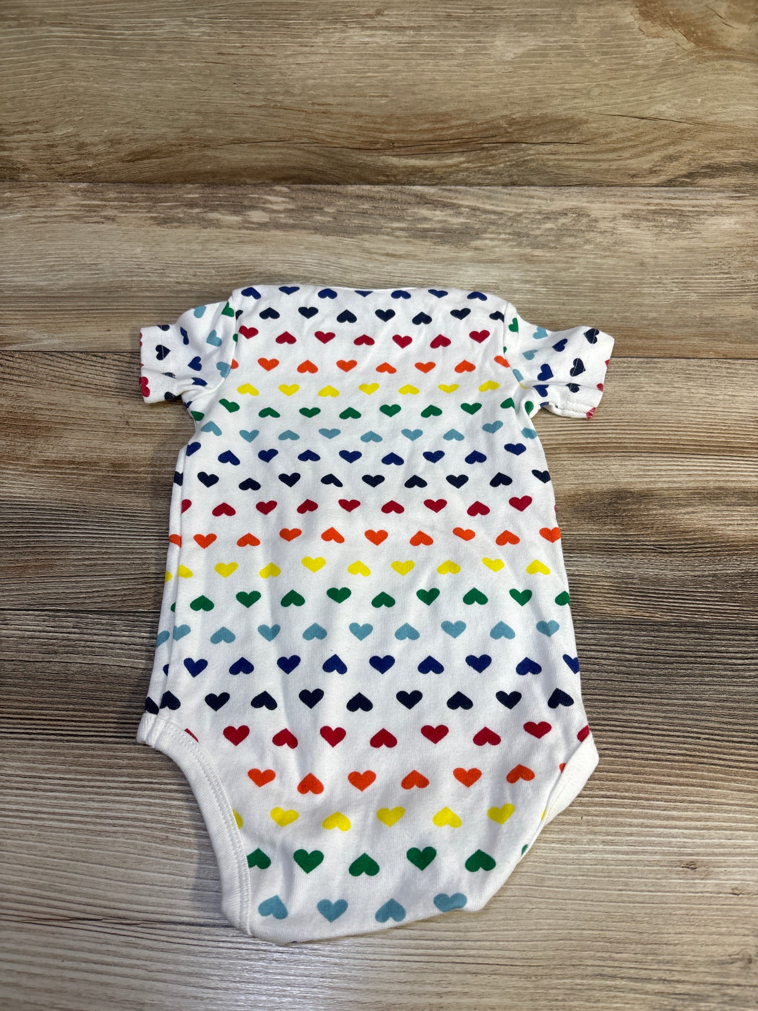 Primary Heart Print Bodysuit White sz 9-12m