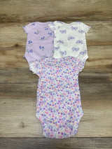 Just One You 3pk Bodysuits Purple sz Newborn