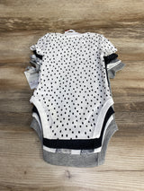 NEW Cloud Island 4pk 'hi' Bodysuits Grey/White sz 3-6m