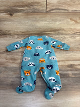 Carter's Animal Print Blanket Sleeper Blue sz Newborn - Me n Mommy To Be