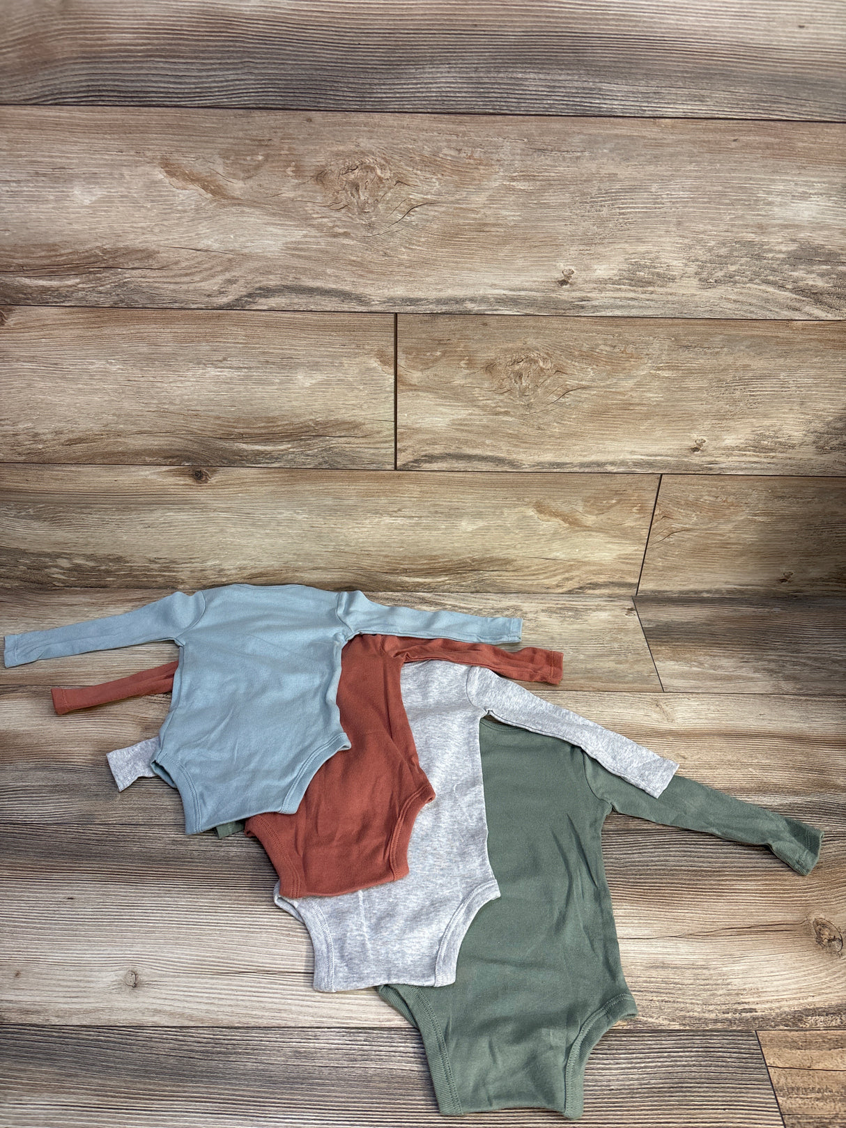 Gerber 4pk Bodysuits Blue sz 3-6m