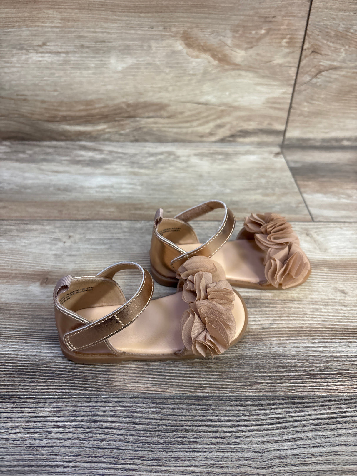 H&M Flower Sandals Bronze sz 5.5c